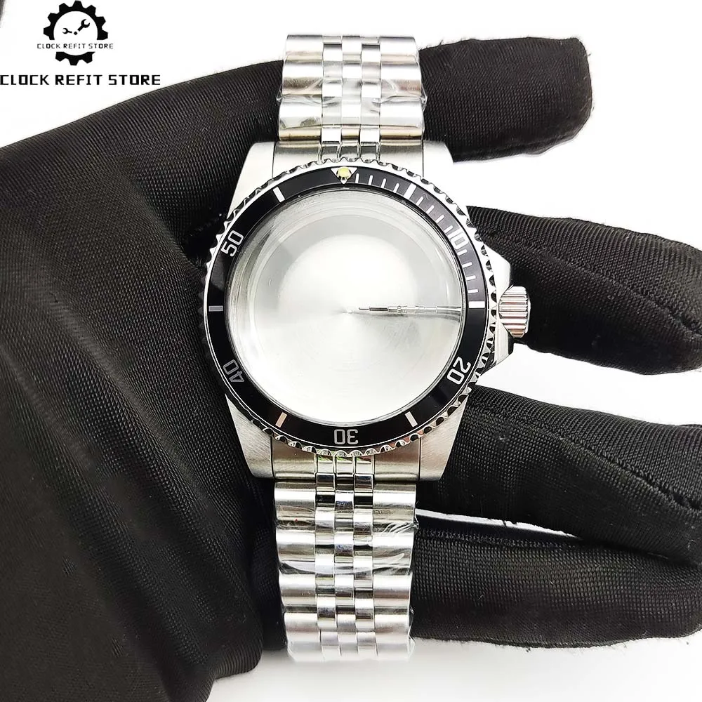 

New Bubble Mirror Men's Mechanical Watch Kit for NH35/NH36/NH38/4R Movement Bidirectional Rotating Bezel