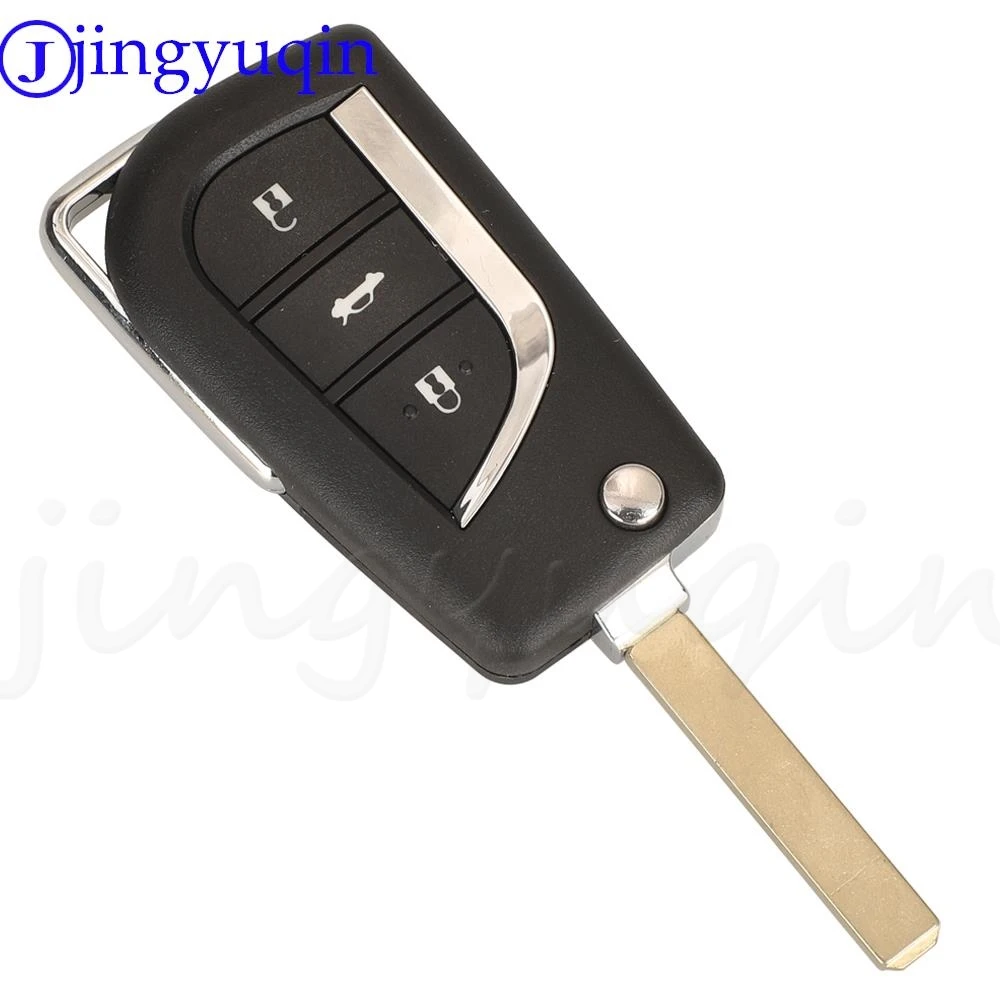 Jingyuqin 2/3Buttons Remote Car Key Fob 433MHz ID-G/H(8A) Chip For Toyota Aygo Britain Carolla Verso Fit Citroen Peugeot A03TAA