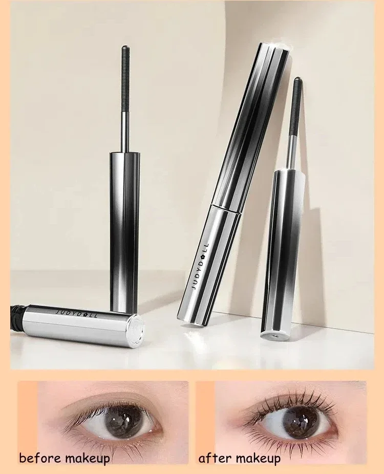 Judydoll-Mascara Waterproof pour Allonger les Cils, Maquillage pour les Yeux Longue Durée, Cosmétique Optique, Sans Taches, vaccage Rapide Naturel