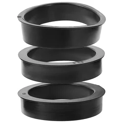 3 Pcs Rubber Reducing Adapter Rings Replacement Sleeves Conical Cleaner Adapters For Engine Intake 76mm To