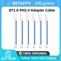 BETAFPV 6pcs BT2.0-PH2.0 Adapter Cable 22AWG for BT2.0 300mAh 1S Battery with 1.0mm Banana Connector Meteor65 1S Brushless Whoop