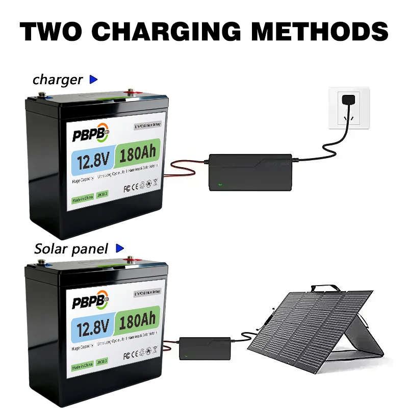12.8V 200Ah LiFePO4 Lithium Battery with 100A BMS,Low-Temp Protection,2000+ Cycles for LED power supply, electric wheelchair