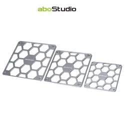 AboStudio 12cm,14cm Fan Dust Cover For Computer Case,Water Cooling Radiator Fan Anti Dust Aluminum Frame ,Black,Silver
