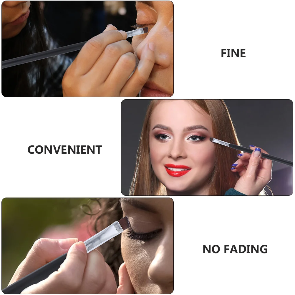 

10Pcs Eyebrow Brush Premium Angle Head Easy Apply Makeup Tool for Eyeliner Gel Cream Smudge Pot Brush Beauty Tool
