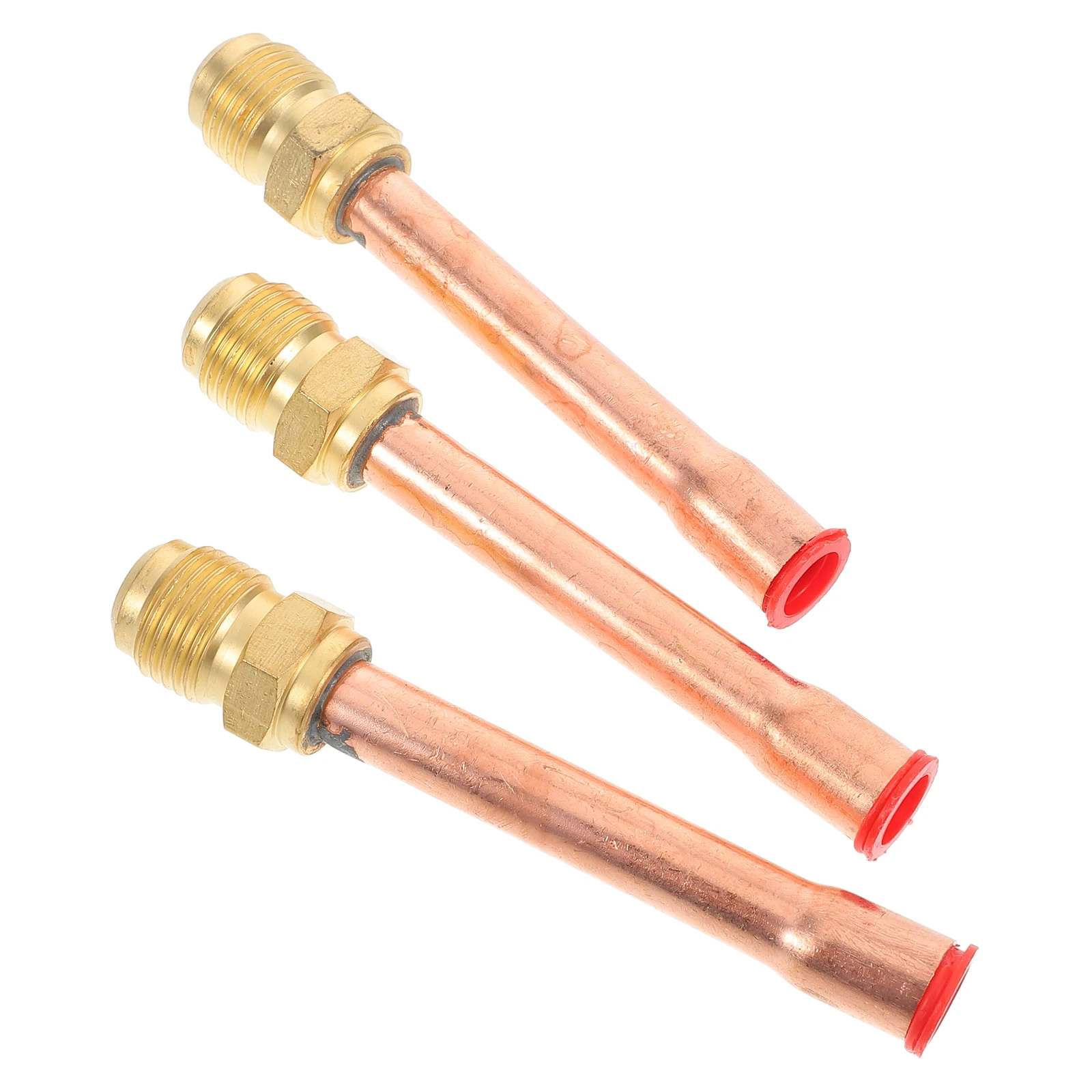 

3pcs Thickened High Pressure Resistant Valve Durable One Way Air Valve Flare Connector for AC Tube Pipe Adapter