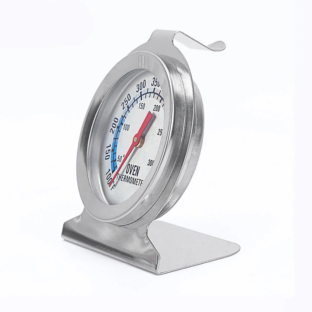 Stainless Steel Stand Oven Thermometer Refrigerator Thermometer Heat Resistant Baking Grill Tool for Microwave Oven