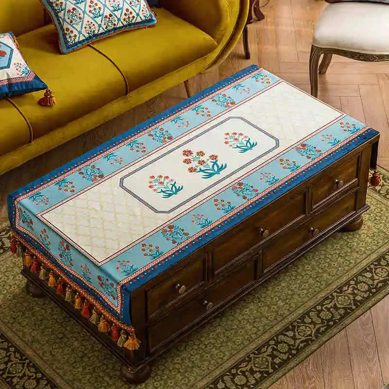 

Pastoral Coffeetable Tablecloth Light Luxury Dressing Table Cloth Table Mat Sideboard Custom Cover Cloth Home Decoration