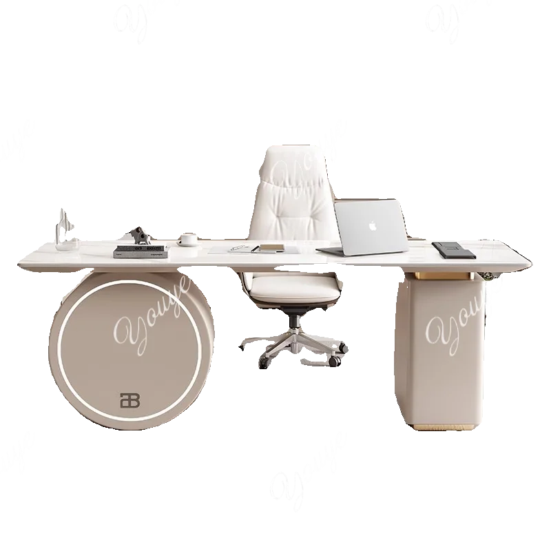 이탈리아 라이트 럭셔리 록 슬랩 책상 디자이너 홈 모던 컴퓨터 책상 뷰티 살롱 상담 책상