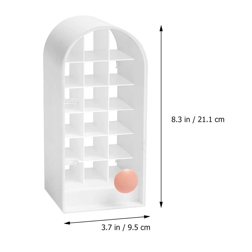 

Lipstick Box White Desktop Storage Organizer Rack For Lipsticks Large Capacity Lightweight Makeup Box Stand Separate