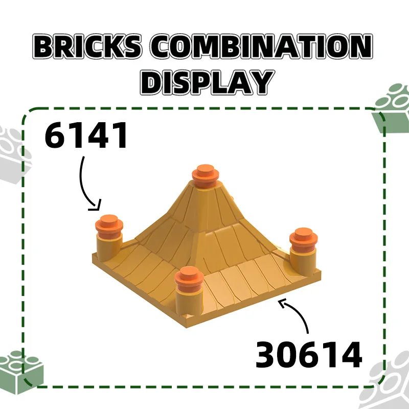 Wange-moc円形ビルディングブロックパーツ、レンガ、子供のおもちゃ、組み立てギフトボックス、1x1ドット、6141 4073、ロットあたり833個