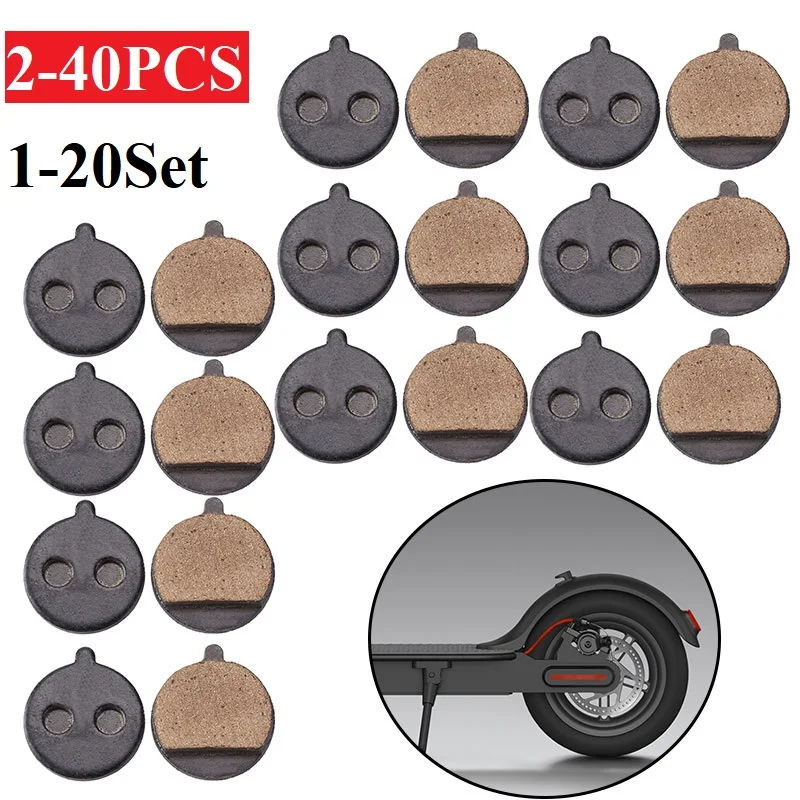 1-20Set/2-40pcs Brake Pads Replacement Parts for KUGOO M4 ZERO 9 electric Scooter Skateboard Caliper Brake Disc Braking Parts