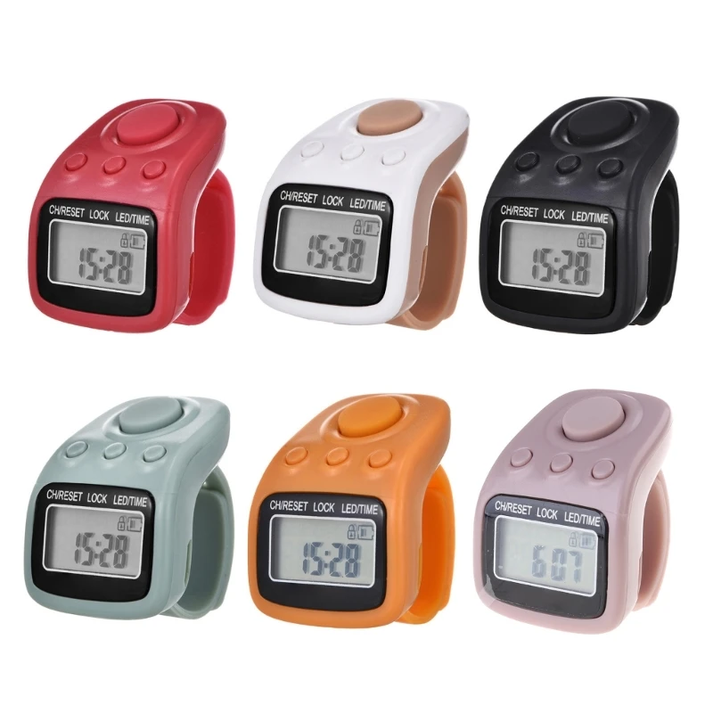 Finger Counter LCD Electronic Digital Tally Counter 6 Channel with Backlight