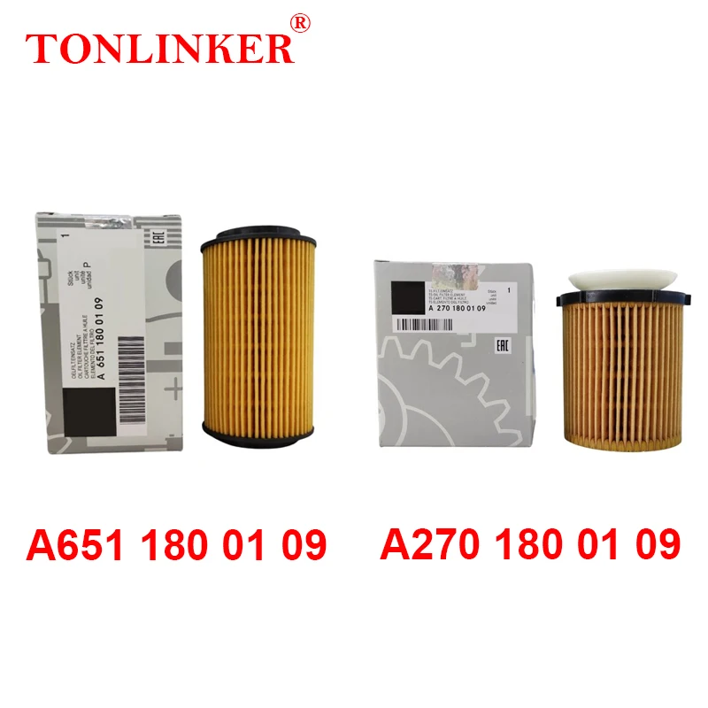 TONLINKER Cabin Air Filter Oil Filter For Mercedes Benz V Class W447 2014-2020 250AT M274 200d 220d 250d OM651 Car Accessories