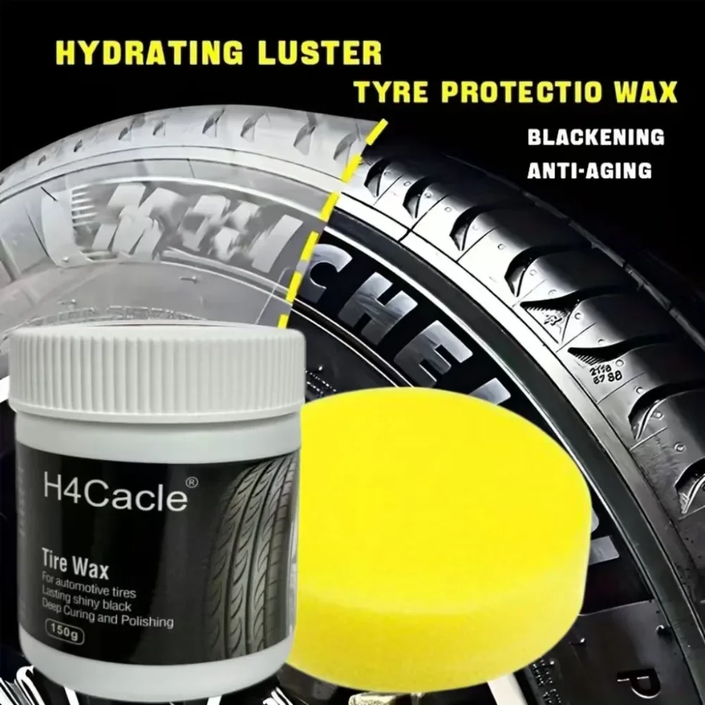 H4Ccacle Tire Wax Durable Protection Gloss Enhancer| Long-Lasting Car Tire Gloss Enhancer Anti-Aging Maintenance Coating