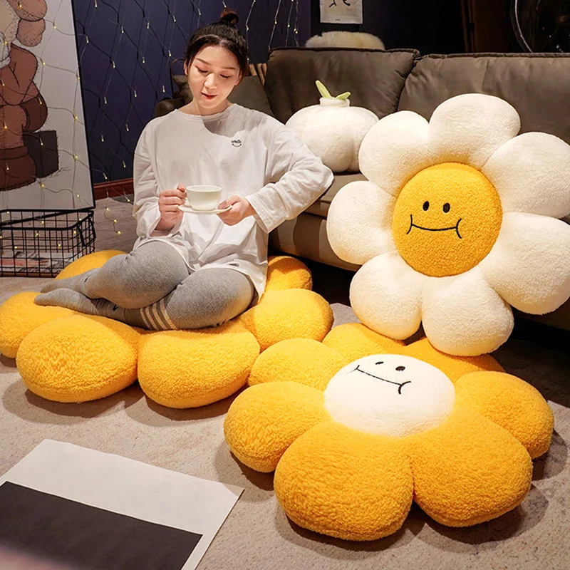 

Sunflower Sitting cushion decorative Cushion Pillows Sitting Cushions for Sofa Soft Room Decor Office Back Cushion Gifts 방석