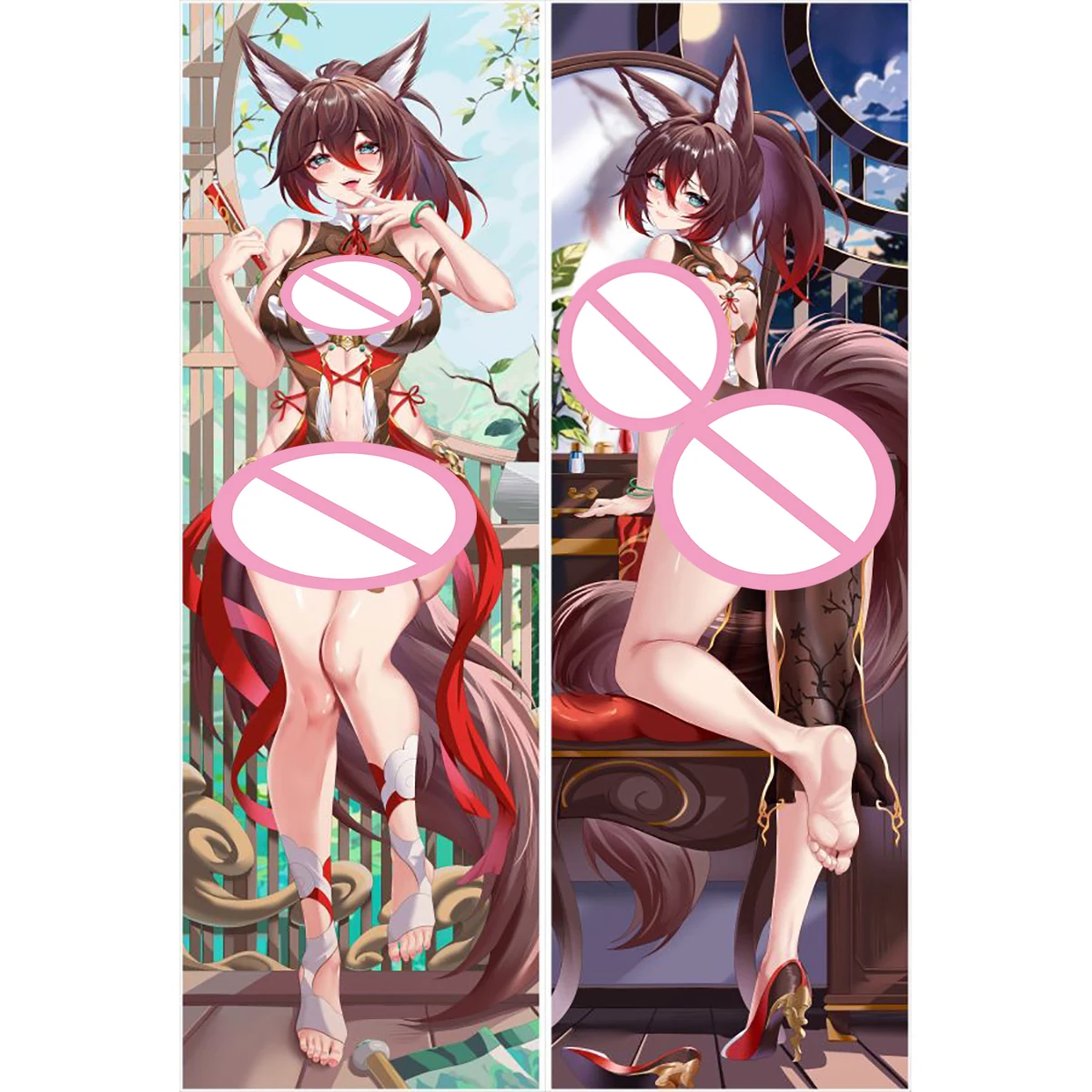 

Dakimakura Anime Honkai: Star Rail Tingyun Pillowcase Double-sided Print Hugging Body Pillow Cover Case