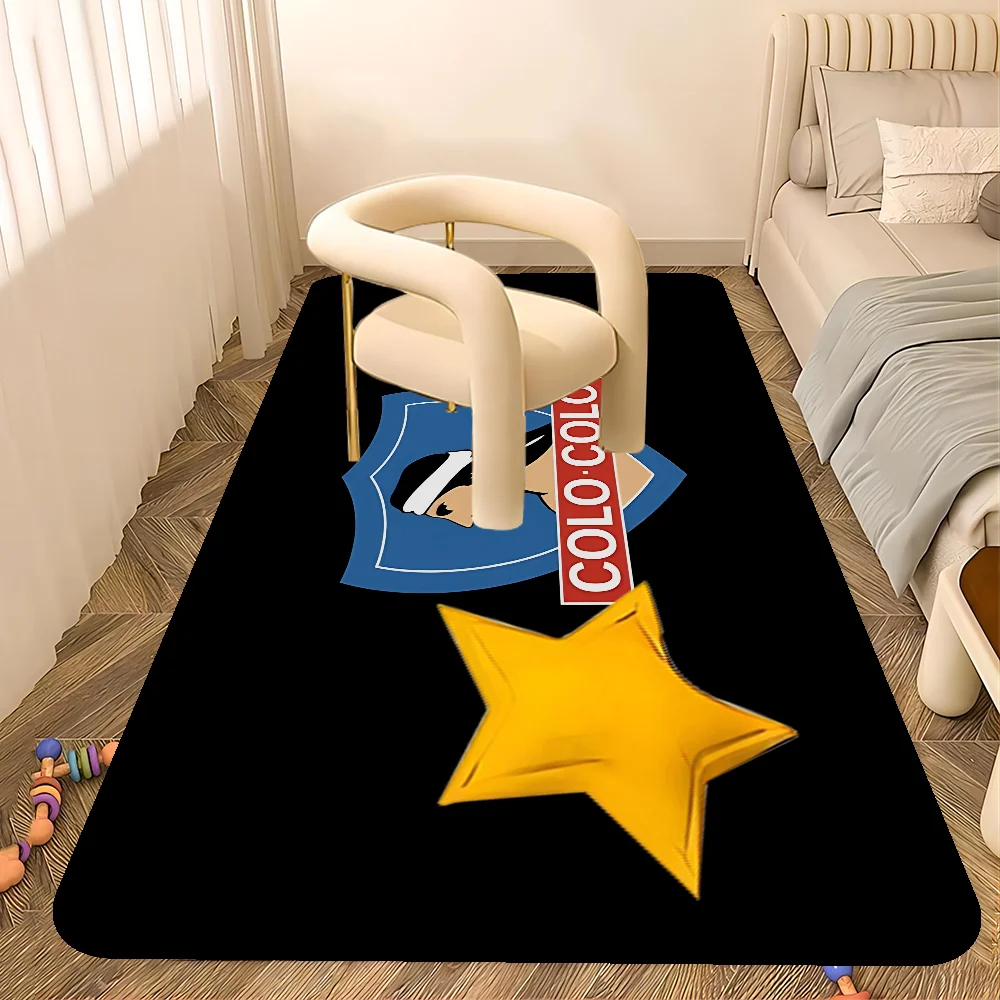 Club Social Y Deportivo Colo alfombras de habitación más baratas antideslizantes modernas sala de estar balcón impreso alfombra de bienvenida