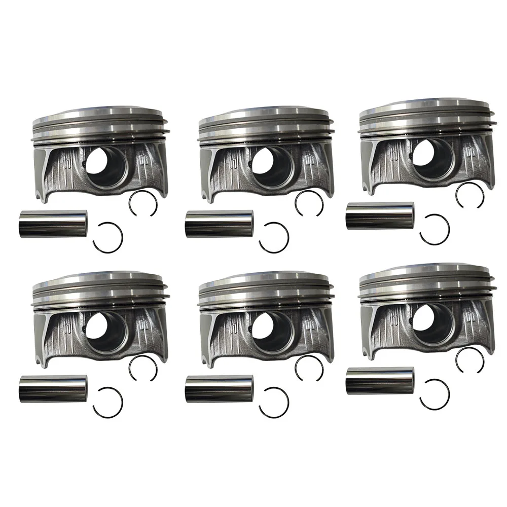 6Pcs Piston Ring Kit Φ92.9mm A2780300100 Fit For Mercedes-Benz  W166 W221 W222 4.6L 4.7L A2780302717