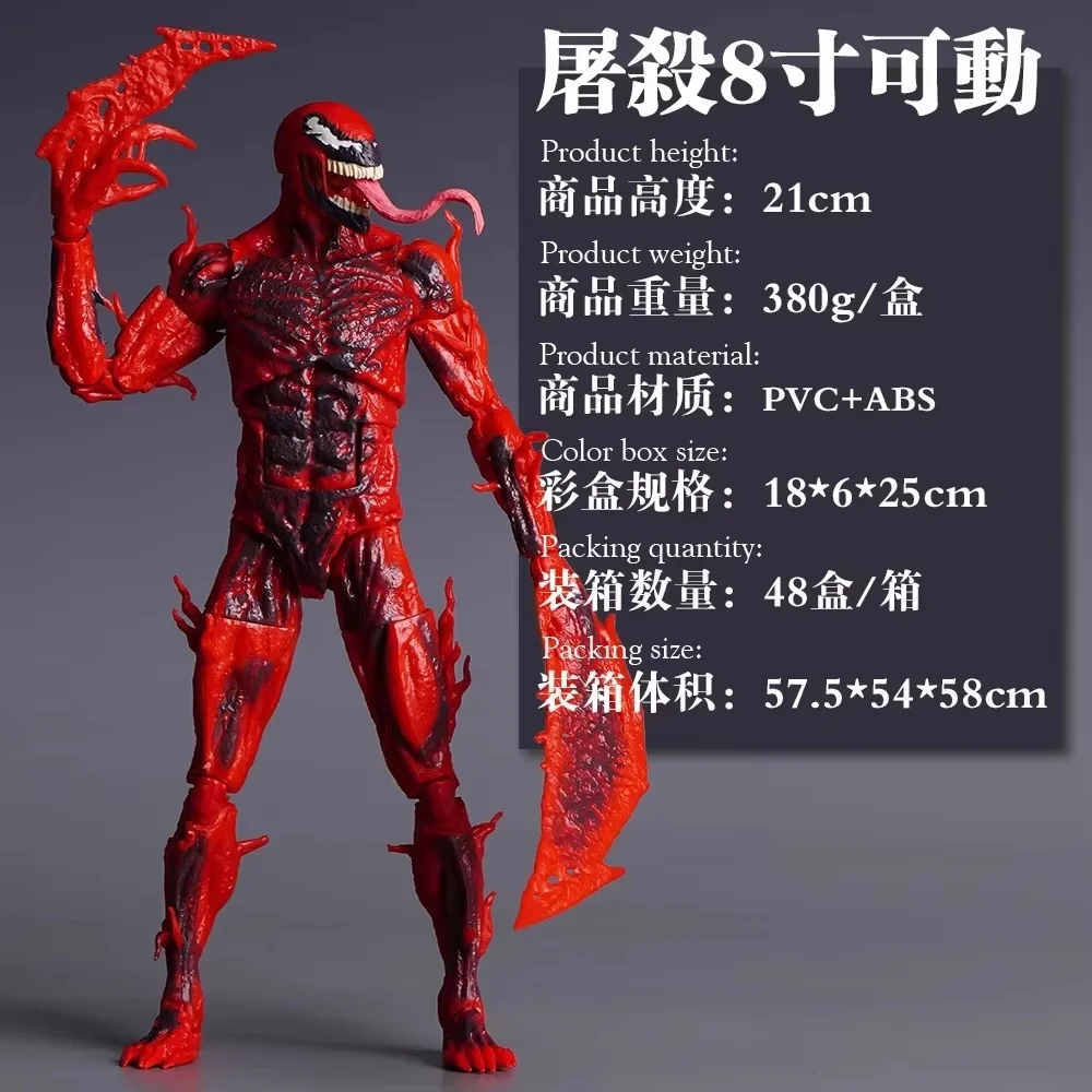 マーベルコミックス レッドヴェノム スローター デラックスエディション アクションフィギュア マルチコレクタブルトイ 可動式ジョイントハンドオンモデル ファン向け