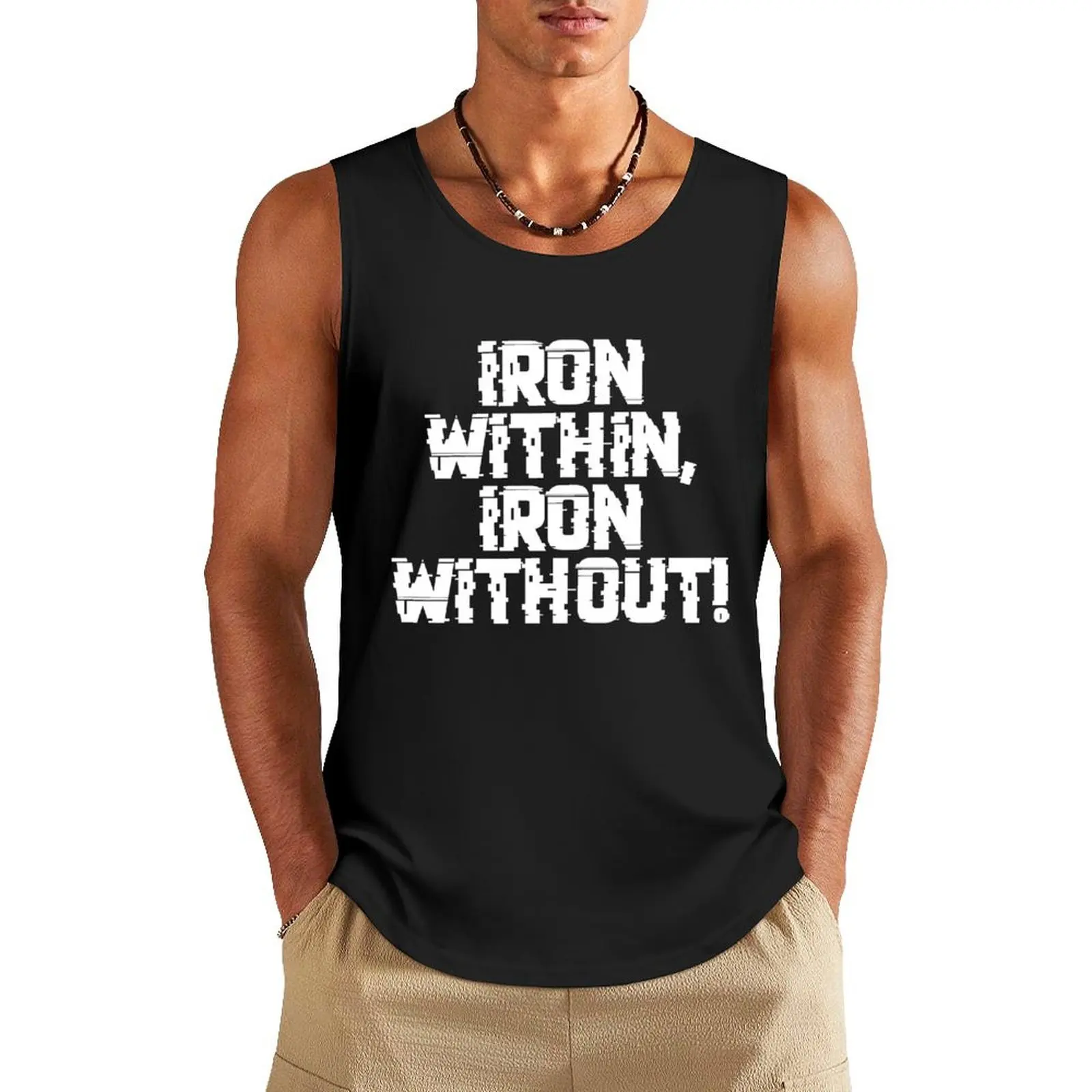 Iron Wargaming Warcry - Marines Battle Cry Tank Top gym clothes man Vest male men gym Men's singlets