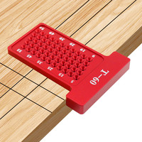 Woodworking Scribe 60mm T-Square Hole Scribing Pocket Ruler Aluminum Line Drawing Marking Gauge Carpenter Right Angle Protractor