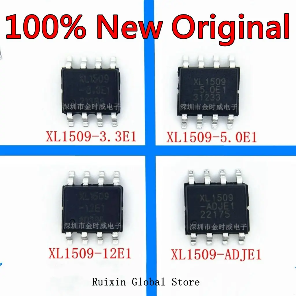 【10PCS】Original voltage regulator chip XL1509 patch SOP-8 XL1509-3.3 5.0 12E1 ADJ E1