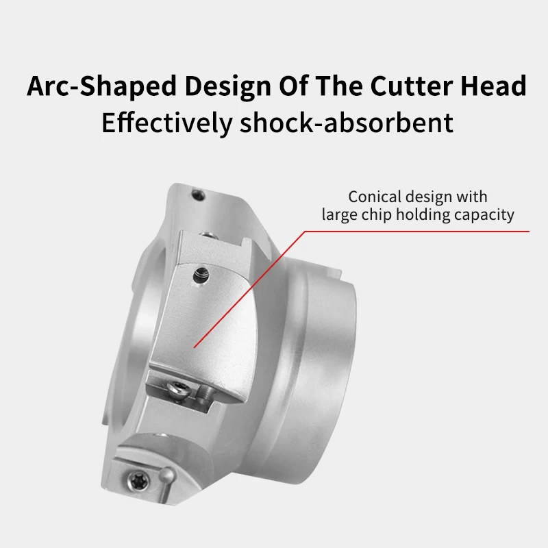 HILIXUN Cabeça de corte resistente a choques Bap 300r 400r 300R 400R Cabeça de corte de moinho facial para APMT1604 APMT1135 Inserção de fresa