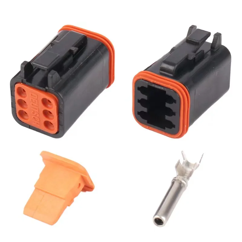 DT04-6P DT06-6S 600sets 6Pin AMP Car Electrical Wire Connectors.