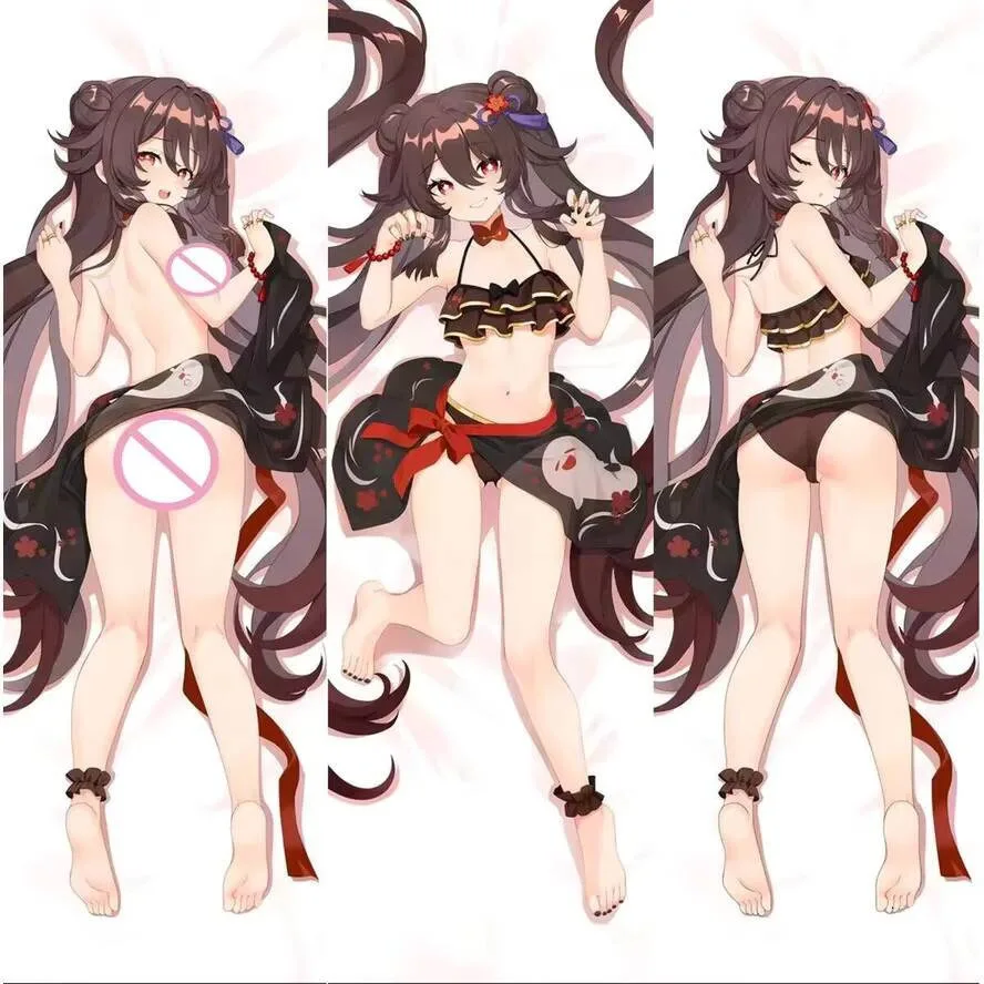 

Impact Body Pillow Case Cover Hutao Dakimakura Genshin Game Hing Otaku Fullbody Cushion Home Bedding Decor Gift