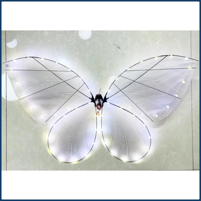 Magical LED RC Butterfly Drone Flying Bionic Insect Toy with Colorful Wings, Perfect for Wedding Proposal Birthday Party Decor