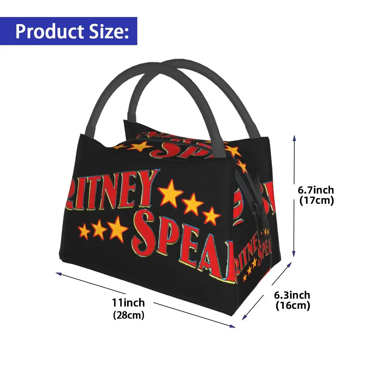 Britney Spears Portable insulation bag for Cooler Thermal Food Office Pinic Container