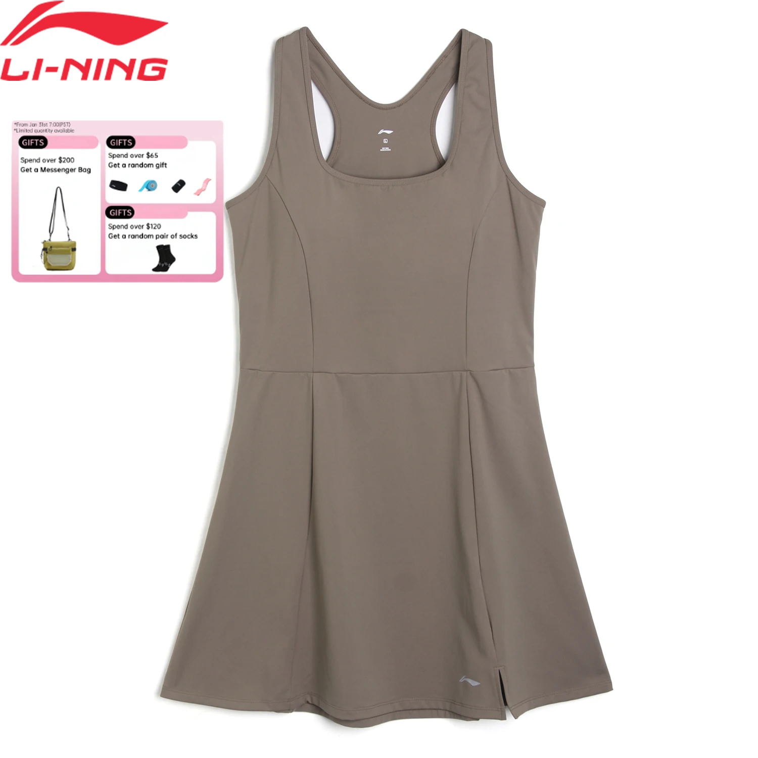 li-ning-women's-tennis-dress-64-polyamide-36-elastane-slim-fit-flexible-lining-sports-sleeveless-frock-askv432
