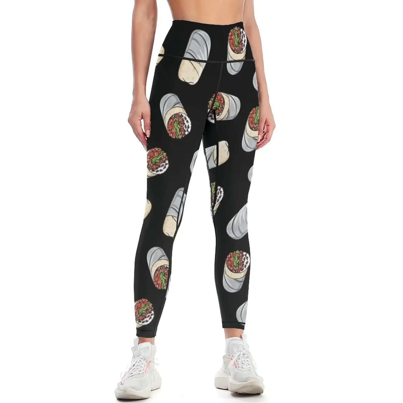 

Burritos tex-mex - foodie gear Leggings sports woman gym Women's gym sports shirts gym sportswear for Womens Leggings