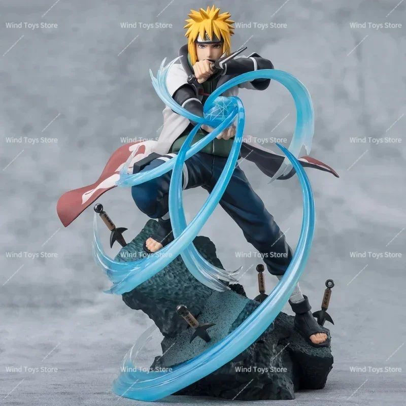 In Magazzino 100% Originale NARUTO Minato Namikaze Anime Figura Da Collezione Modello Figurine Ornamento Raccogliere Regali