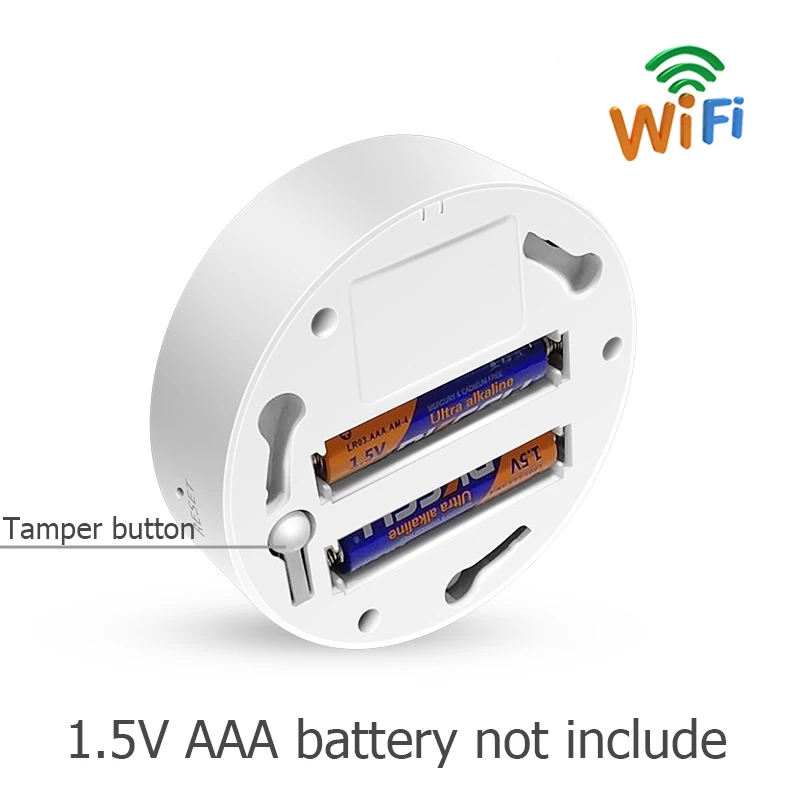 Tuya WiFi Smoke Detector Wireless Photoelectric Sensor Fire Alarm Home Kitchen Security System Smart Life App Alert Sound Alarm