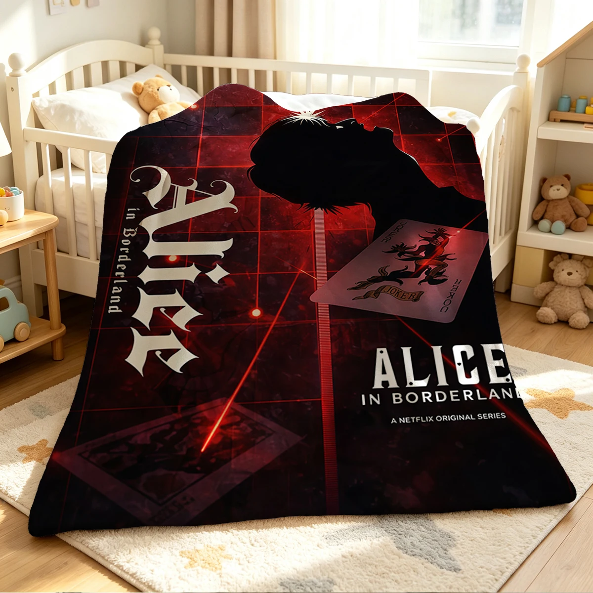 Alice In Borderland Blanket Soft Cozy Throw for Sofa Bed Festive Holiday Decor Gift for Kids and Adults,Lightweight and Warm