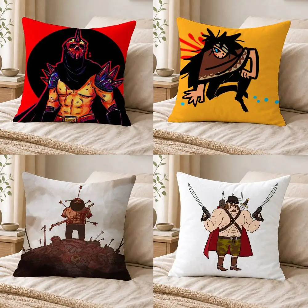 Brad Armstrong LISA Painful Double-sided Printed Square Decorative Cushion Cover for Sofa Living Room Home Decor