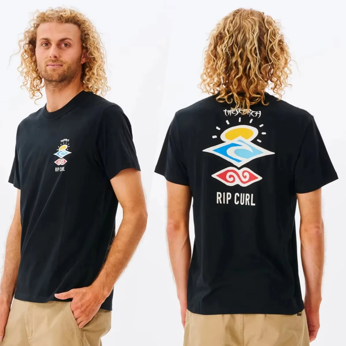 

Fashion Unisex Luxury Search Icon Men T-Shirt Summer Luxury Brand Pure Cotton High Quality Round Neck Versatile and Loose Top