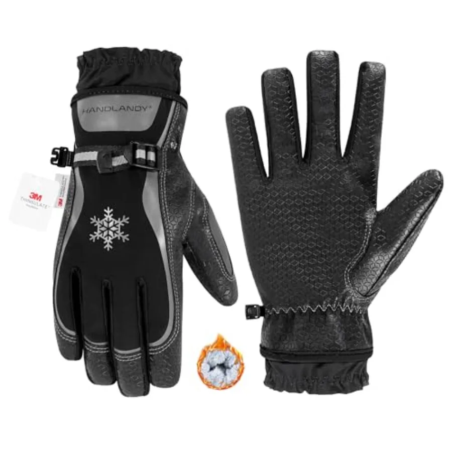 

Winter Work Gloves for Men Women, 3M Thinsulate Insulated Thermal Waterproof Skiing Hiking Cold Weather Gloves