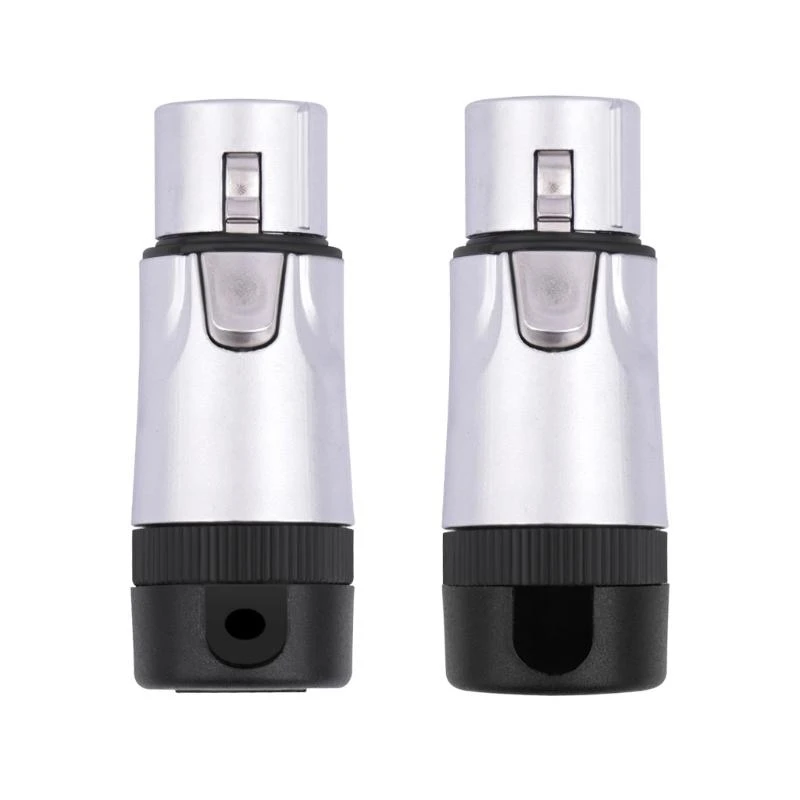 83CE 2PCS Professional 3pin Mic Auditor