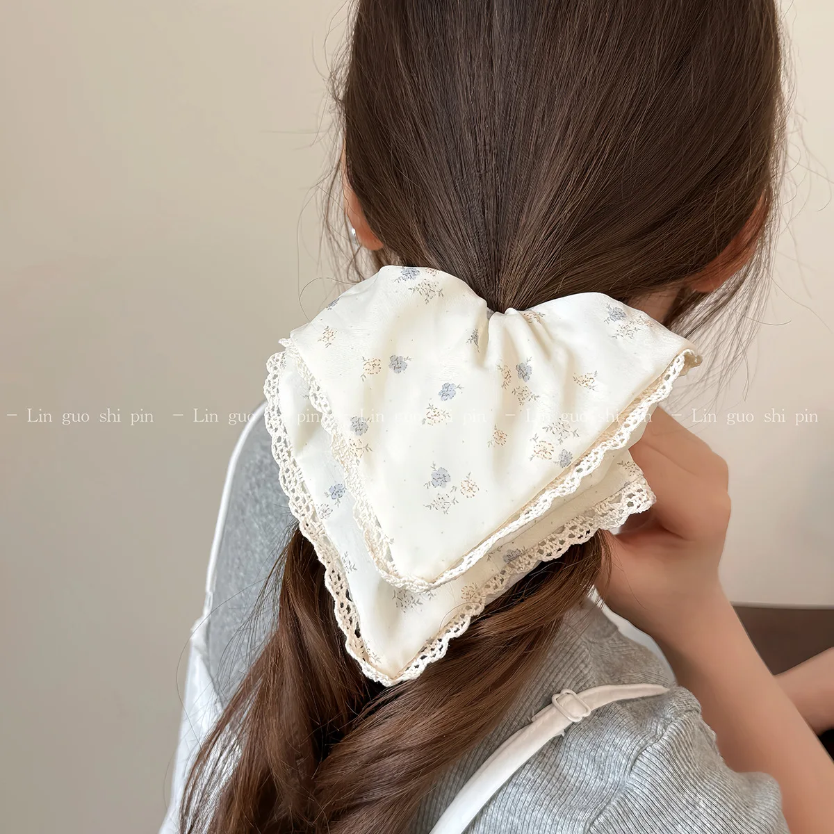 

Хит продаж: винтажные резинки для волос с цветочным принтом в корейском стиле, высокоэластичные, для женщин, для низкого хвоста и пучка