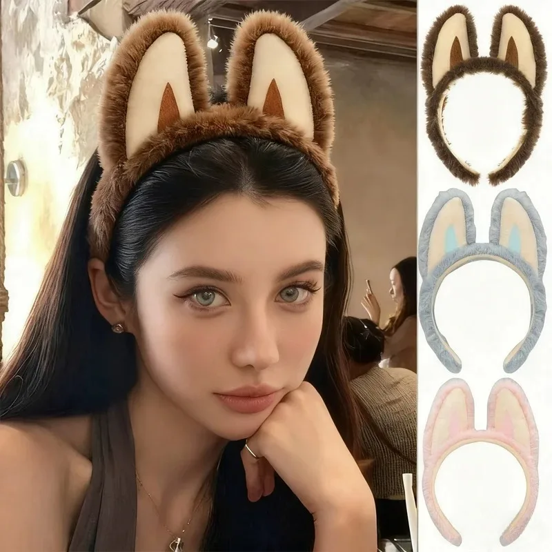 

Plush Bunny Ears Headband Cute Monster Cartoon Cosplay - Soft Elf Ears Headwear for Women Girls Halloween Party Anime Role Play