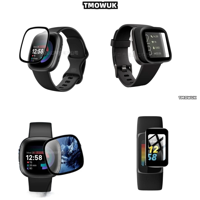 

For Fitbit Sense 2 Versa3 2 4 Inspire 3 Charge 6 5 Full Cover Anti-Scratch Soft Flexible PMMA Screen
