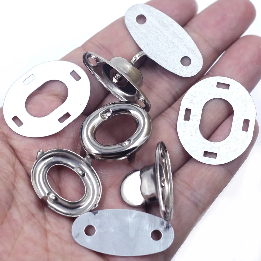 

1Set/5Sets Silver Tone Oval Kiss Clasps Twist Turn Locks Frame Closure Metal For Purse Bag DIY Part 3cm