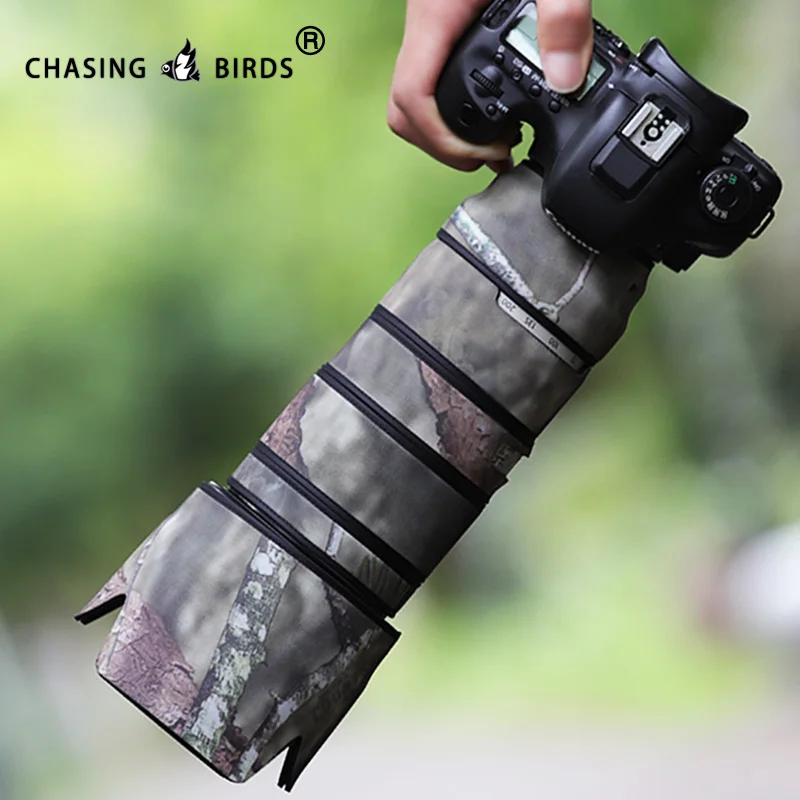 CHASING BIRDS camouflage lens coat for CANON EF 70 200 mm F2.8 L IS II or III USM waterproof and rainproof lens protective cover