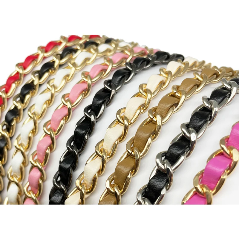 Gold/Silver/Black Bag Accessories Bag Chain Accessories for Handbags Leather Metal Shoulder Crossbody Bag Strap Snake Bags Parts