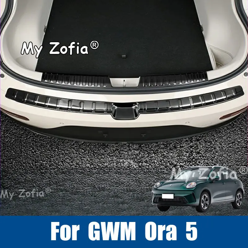 Car Rear Sill Plate Tailgate Protector Trim Strip Auto Exterior Trunk Sill Protection Accessories For GWM Ora 5 2025 2026 2027