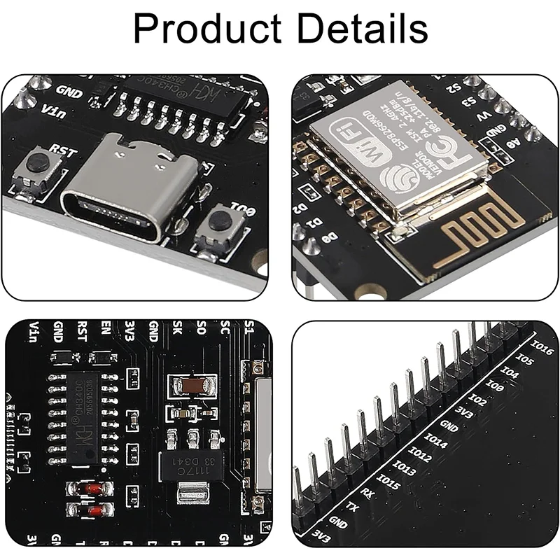 ESP8266 Wireless Module CH340/CP2102/CH9102X NodeMcu V3 V2 Lua WIFI Internet of Things Development Board Based ESP-12E ZY8266