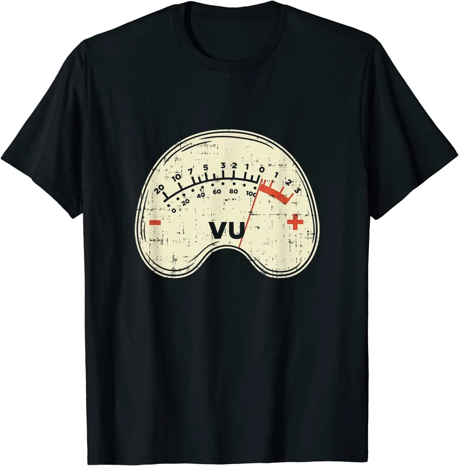 NEW LIMITED Vu Meter Recording-Level Sound-Engineer Mixing Music-Tracks T-Shirt