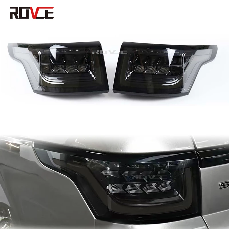 ROVCE Car LED Taillight Light Tail Brake Lights For Land Rover Range Rover Sport 2014-2022 L494 Upgrade New Style Rear Lamp